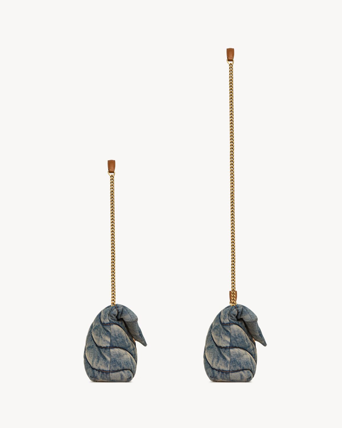 YSL Puffer Toy in Demin - Image 4